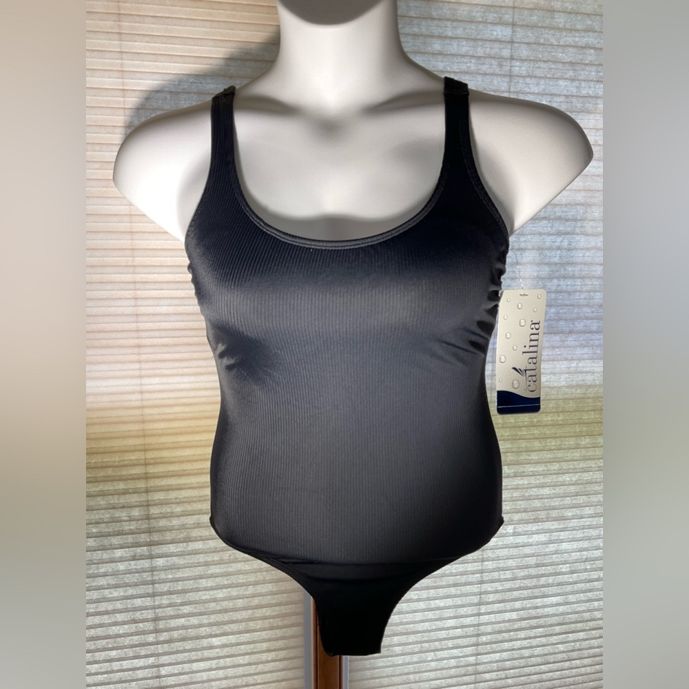 Catalina Women’s One Piece Tank Top Swimsuit Size 8-10 NWT Fully Lined - Picture 9 of 10